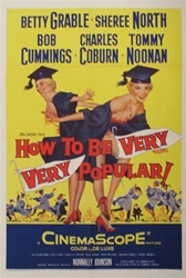 How To Be Very, Very Popular Original US One Sheet
Vintage Movie Poster
Betty Grable