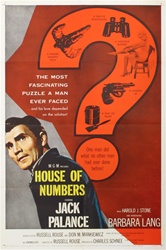 House of Numbers Original US One Sheet
Vintage Movie Poster
Jack Palance