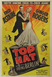 Top Hat Original US One Sheet
Vintage Movie Poster
Fred Astaire