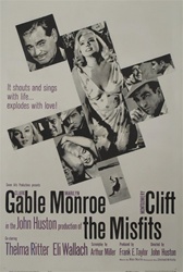 The Misfits Original US One Sheet
Vintage Movie Poster
Clark Gable