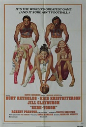 Semi-Tough Original US One Sheet
Vintage Movie Poster
Burt Reynolds