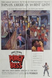 Porgy and Bess Original US One Sheet
Vintage Movie Poster
Dorothy Dandridge