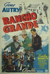 Rancho Grande Original US One Sheet
Vintage Movie Poster
Gene Autry