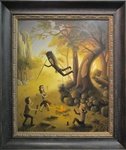 Michael Page Yet Another Attack at Dust Original Painting
Lowbrow 
Lowbrow artwork
Pop surrealism