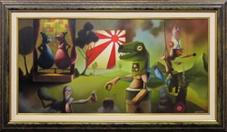 Kevin Peterson Super Happy Fun Original Painting
Lowbrow 
Lowbrow artwork
Pop surrealism