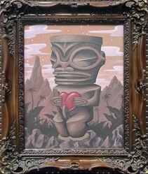 Pooch Tiki's Twilight Original Painting