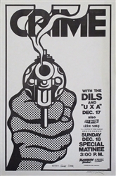 Crime With The Dils Original Punk Concert Poster
Original Punk Concert Flyer
Punk Poster
Mabuhay Gardens
James Stark