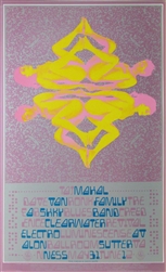 Taj Mahal And Creedence Clearwater Revival Original Concert Poster
Vintage Rock Poster
Family Dog
Avalon Ballroom
FD 121
Paul Kagan