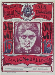 Big Brother and the Holding Company Original Concert Poster
Avalon Ballroom
Stanley Mouse
Alton Kelley