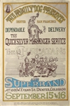 Quicksilver Messenger Service  And The Charlatans Original Concert Poster
Avalon Ballroom
Denver Family Dog