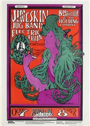 Jim Kweskin Jug Band And Big Brother And The Holding Company Original Concert Poster
Avalon Ballroom
Stanley Mouse
Alton Kelley