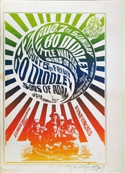 Bo Diddley And Sons Of Adam Original Concert Poster
Vintage Rock Poster
Family Dog
Mouse
Kelley
Three Men In A Boat