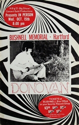 Donovan Original Concert Poster
Vintage Concert Poster 
Hartford, Connecticut