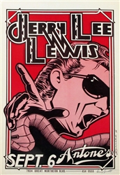 Jerry Lee Lewis Original Concert Poster
Vintage Rock Poster
Antone's
