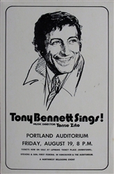 Tony Bennett Original Concert Poster
Vintage Rock Poster