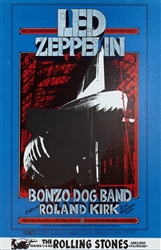Led Zeppelin and Bonzo Dog Band Original Concert Postcard
Vintage Rock Poster
Fillmore