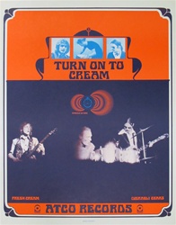 Cream Original Atco Records Poster