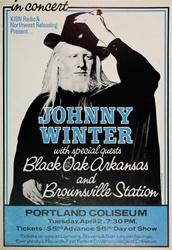 Johnny Winter Original Concert Poster