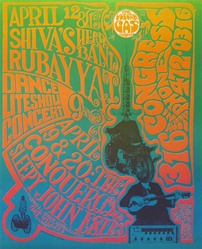 Shivas Head Band Original Texas Concert Poster