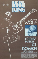 BB King/ Howlin' Wolf Original Concert Poster