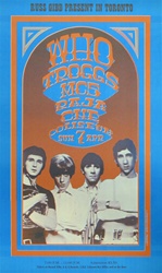 The Who in Toronto Original Concert Posterr
Vintage Rock Concert Poster
Gary Grimshaw