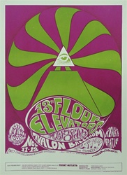 13th Floor Elevators And Moby Grape Original Concert Poster
Vintage Rock Concert Poster
Avalon Ballroom
