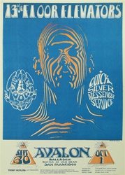 13th Floor Elevators Original Concert Poster
Avalon Ballroom
Stanley Mouse
Alton Kelley