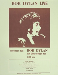 Bob Dylan Original Concert Poster