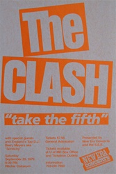 The Clash Original Concert Poster