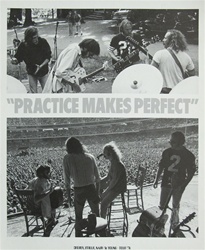 Crosby, Stills, Nash and Young Practice Makes Perfect Tour Poster