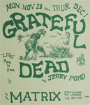 Grateful Dead At The Matrix Concert Poster
Vintage Rock Poster