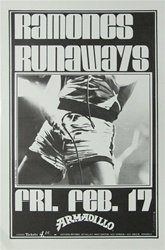 Ramones And The Runaways Original Concert Poster
Vintage Rock Poster
Armadillo