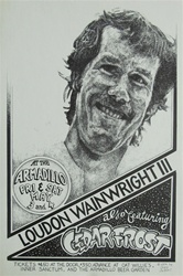 Loudon Wainwright III At The Armadillo World Headquarters Original Concert Poster
Vintage Rock Poster