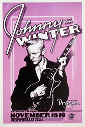 Johnny Winter At The Armadillo World Headquarters Original Concert Poster
Vintage Rock Poster