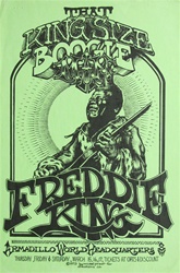 Freddie King At The Armadillo World Headquarters Original Concert Poster
Vintage Rock Poster