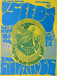The Seeds At The Earl Warren Showgrounds Original Concert Poster
Vintage Rock Poster