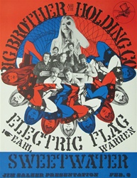 Big Brother And The Holding Company At The Earl Warren Showgrounds Original Concert Poster
Vintage Rock Poster