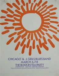 Chicago And J. Geils Band Original Concert Poster
Vintage Rock Poster