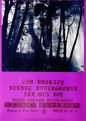 Velvet Underground And Tim Buckley Original Concert Poster
Vintage Rock Poster
Family Dog