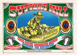 Sutter's Mill Original Concert Postcard
Vintage Rock Poster
Rick Griffin