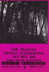 Velvet Underground And Tim Buckley Original Concert Postcard
Vintage Rock Poster
Family Dog