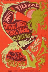 Pink Floyd and H.P. Lovecraft and Procol Harum Original Concert Postcard
Vintage Rock Poster
Fillmore