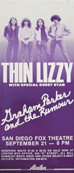 Thin Lizzy Original Concert Poster
Vintage Rock Poster