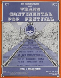 Transcontinental Pop Festival Original Concert Poster
Vintage Rock Poster
