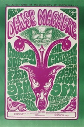 Danse Macabre With The Grateful Dead and Country Joe And The Fish Original Concert Poster
