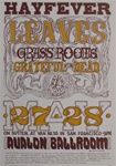 Hayfever Grateful Dead and The Grass Roots Original Concert Poster
Vintage Rock Poster
Family Dog