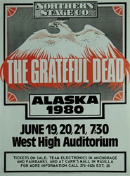Grateful Dead In Alaska Original Concert Poster
Vintage Rock Poster