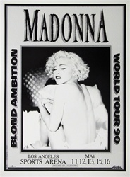 Madonna Original Concert Poster
Vintage Rock Poster