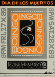 Oingo Boingo Original Concert Poster
Vintage Rock Poster
Irvine Meadows