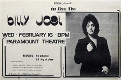 Billy Joel Original Concert Poster
Vintage Rock Poster